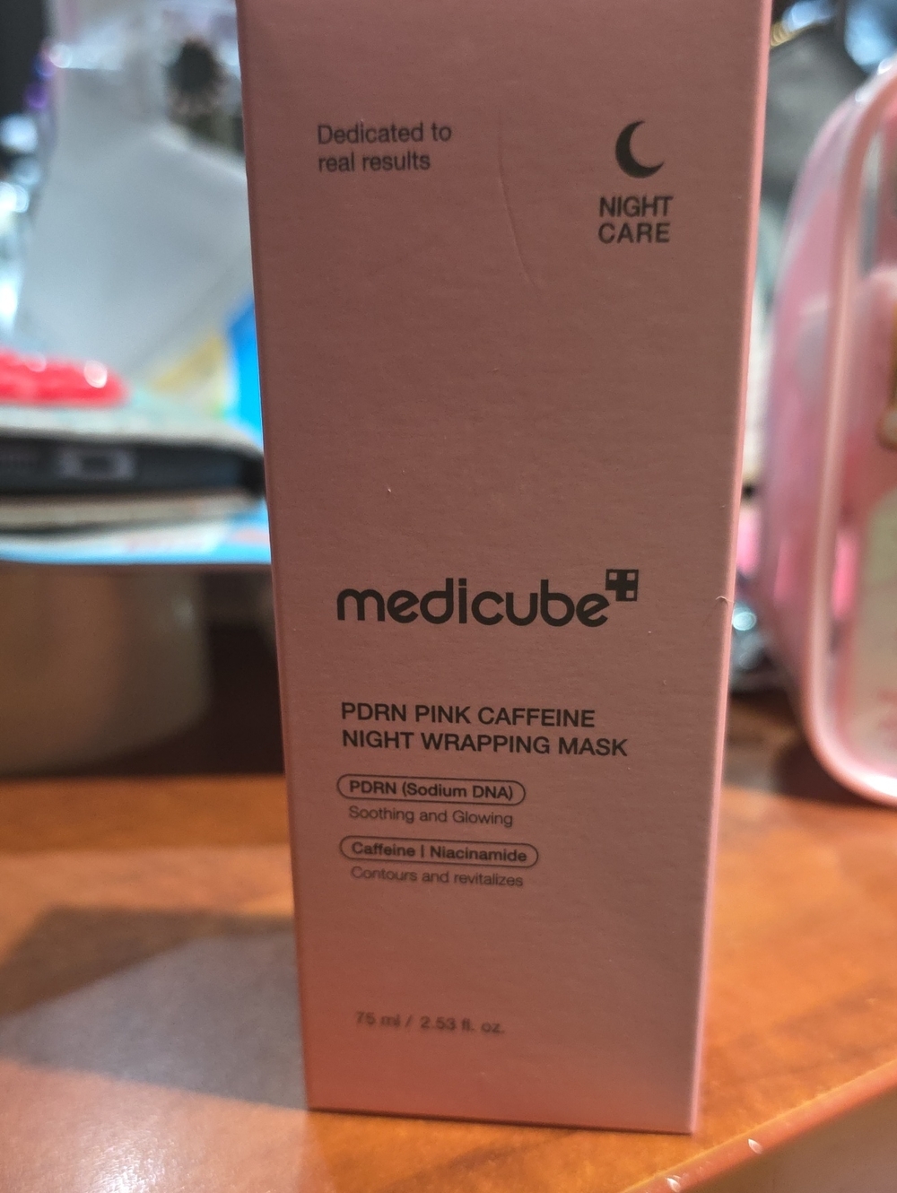 Medicube PDRN Pink Caffeine Night Wrapping Mask — Pink